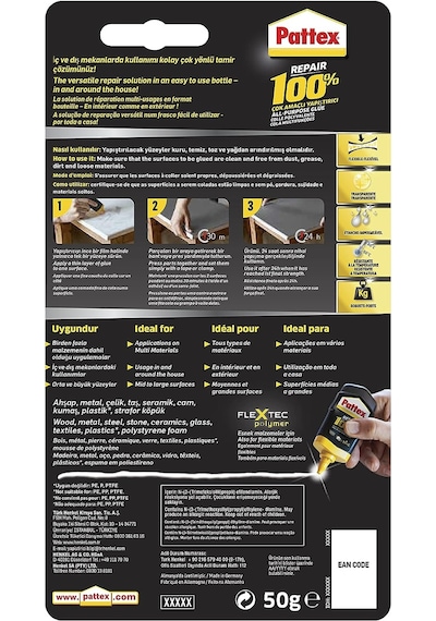Pattex %100 Repair Yapıştırıcı 50 G