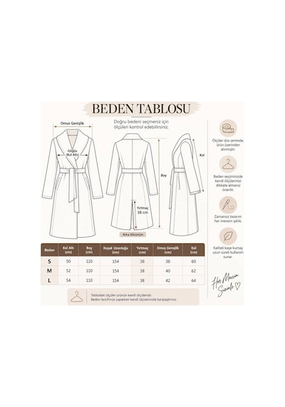 Moda Banuş Kadın Kuşaklı Cepli Yırtmaçlı Astarlı Siyah Kaşe Kaban Çok Renkli