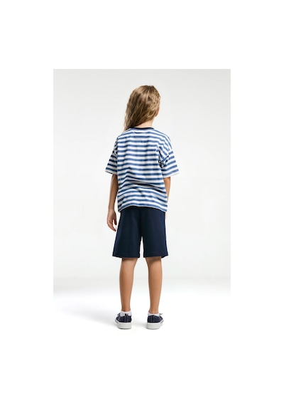 U.S. Polo Assn. U.s. Polo Assn Kız Çocuk Mavi Bermuda Takım Us2074-c-v1 Mavi