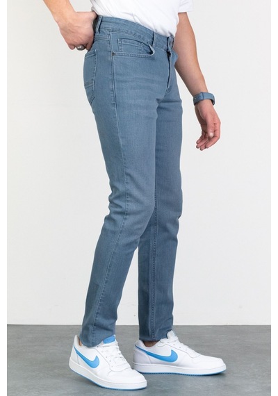 Hlt Jeans Erkek Mavi Slim Fit Likralı Esnek Taşlamalı Kot Pantolon 001 Mavi 29 - 31