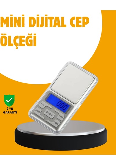Taşınabilir Dijital Cep Terazisi 5 Ölçüm Birimli Renkli