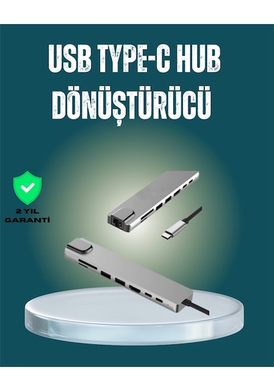 Usb C Çoklu Bağlantı Merkezi - 5 Gbps 100 240 V Sağlam Eloksal Tasarım