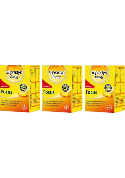 Supradyn Energy Focus 30 Tablet 3 Adet 08-