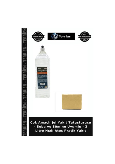 Çok Amaçlı Jel Yakıt Tutuşturucu - Soba Ve Şömine Uyumlu - 2 Litre Hızlı Ateş Pratik Yakıt