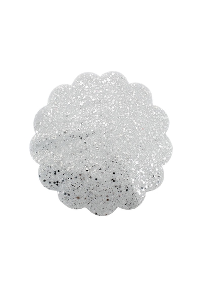 Kesilmiş Tül. 18 Cm Metalik Parlak. 25 Adet - Gümüş