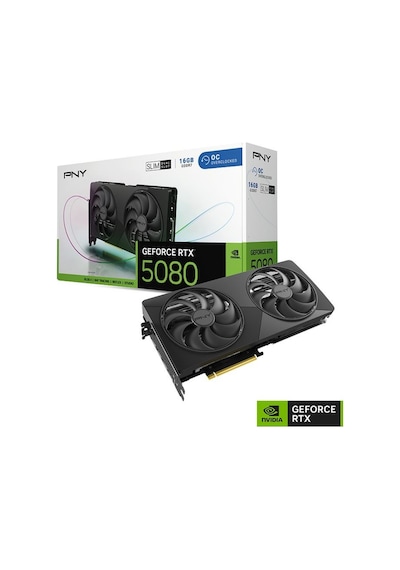 Pny Geforce Rtx 5080 Oc 16gb Dual-fan Slim Gddr7 256bit Aeae1pny0008