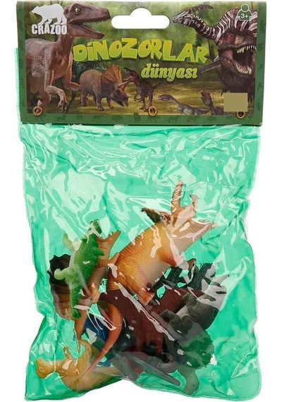 Dinozorların Dünyası Poşetli Figür Hayvan Oyun Seti Figür Dinozor