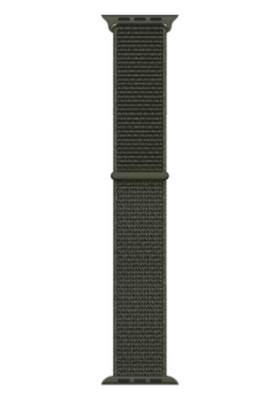 Apple Watch Uyumlu  7 41mm Kordon Band-03 Serisi Hasır Strap Kayış - Cargo Khaki