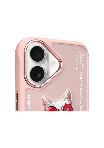 Apple Uyumlu iPhone 16 3d Gerçek Nakışlı Kabartmalı Gözlük Ve Zincir Detaylı Premium Kedi Desenli Kılıf Şeffaf Apple Uyumlu iPhone 16 3d Gerçek Nakışlı Kabartmalı Gözlük Ve Zincir Detaylı Premium Kedi Desenli Kılıf Şeffaf