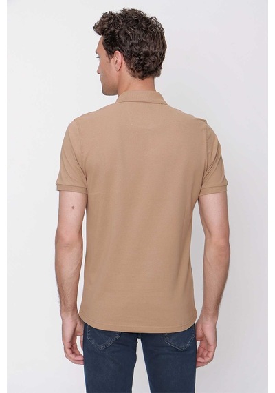 Bej Basic Düz %100 Pamuk Slim Fit Dar Kesim Kısa Kollu Polo Yaka Erkek Tişört 99yc018011653 Bej Bej Basic Düz %100 Pamuk Slim Fit Dar Kesim Kısa Kollu Polo Yaka Erkek Tişört 99yc018011653 Bej