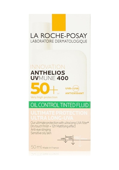 Anthelios Uvmune400 Oil Control Fluide Spf50 Karma Ve Yağlı Için Renkli Yüz Güneş Kremi 50ml