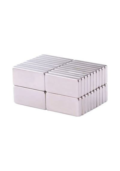 Neodyum Mıknatıs Dikdörtgen 20x10x2 Mm - 7 Adet