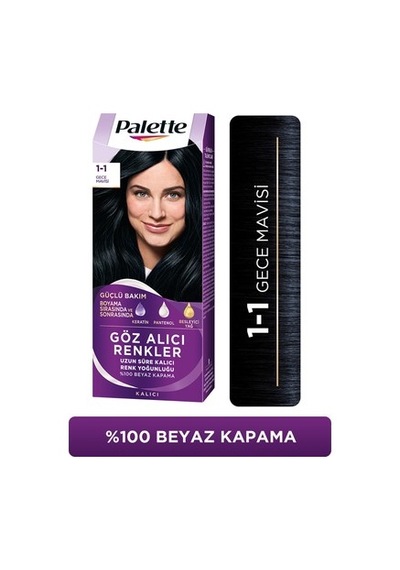 115 Ml Gece Mavisi Saç Boyası, Pentanol Ve Besleyici Yağlarla