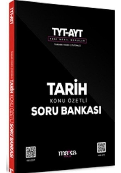 TYT  -  AYT Tarih Konu Özetli Yeni Nesil Soru Bankası Tamamı Video Çözümlü -  Marka Yayınları