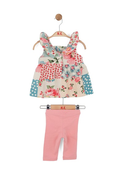 Nk Kids Kız Bebek Joy Takım Nk-11600-y Ekru Pudra