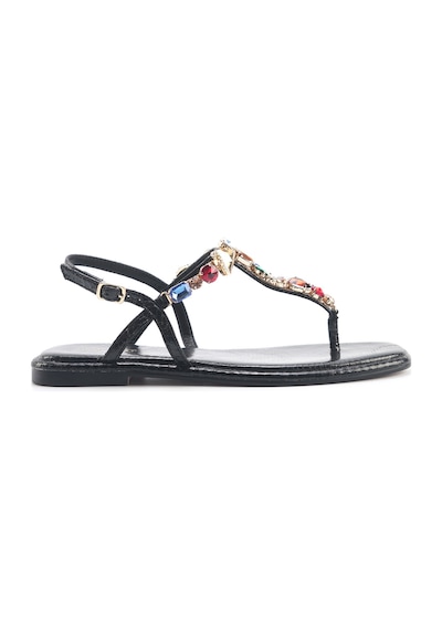 Nine West Orane 5fx Siyah Kadın Düz Sandalet 000000000101929105 Siyah
