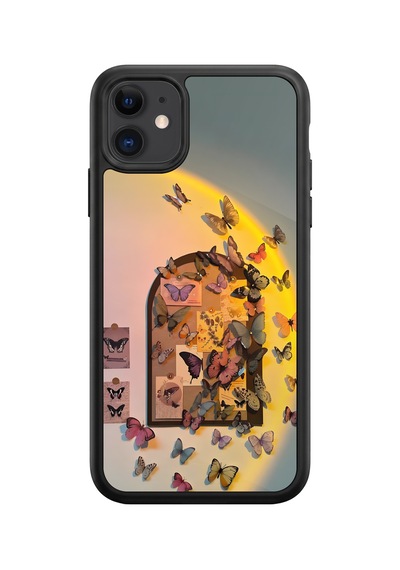 İphone 11 Uyumlu Doğa Desenli Kamera Korumalı Darbelere Dayanıklı Kılıf 526-doğa-iphone11