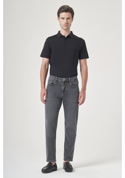 İmza Füme 5 Cep Gabardin Slim Fit Pamuklu Denim Jean Kot Pantolon 1023260154