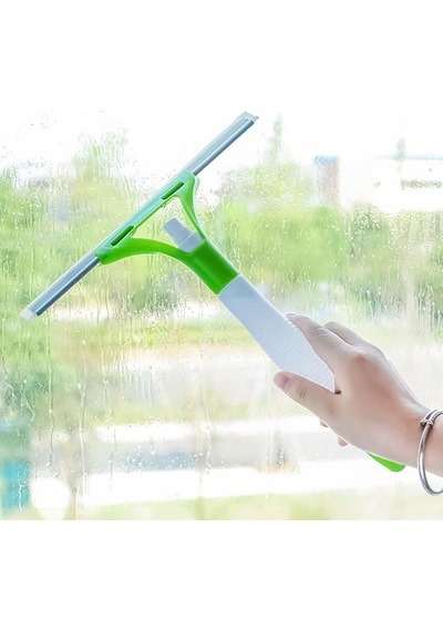 Lexroo Çok Amaçlı Spreyli Cam Silecek, 31x25 Cm Yeşil