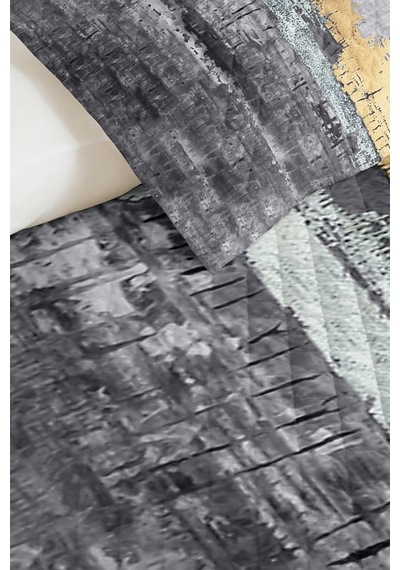 Modern Geometrik Gri Genç Odası Tek Kişilik Pike Takımı - Altın Bej 160x220 Cm Kapitone Yatak Örtüsü Kırık Kıyı Solgunluğu Modern Geometrik Gri Genç Odası Tek Kişilik Pike Takımı - Altın Bej 160x220 Cm Kapitone Yatak Örtüsü Kırık Kıyı Solgunluğu