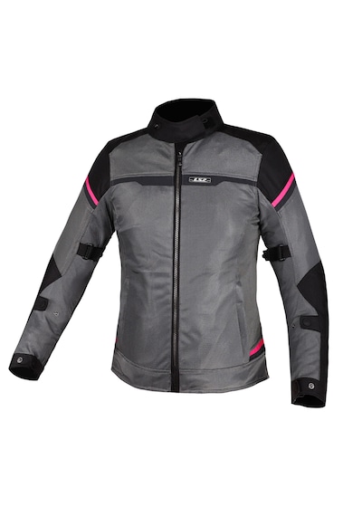 Ls2 Riva Kadın Siyah-gri-pembe 4 Mevsim Motosiklet Montu