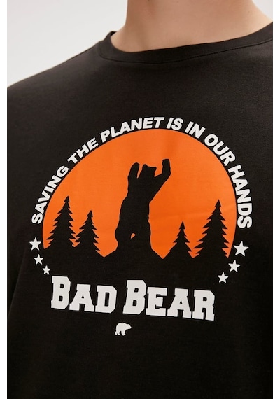24.01.07.049 Bad Bear Re - Planet Erkek T-shirt Nıght 24yyz6000016 Yz6001 Siyah