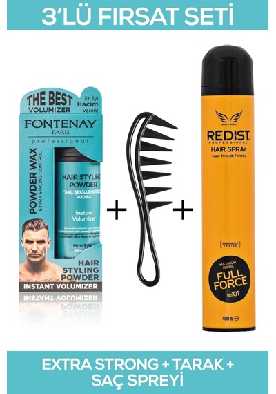 Fontenay Saç Şekillendirici Pudra Toz Wax Matt Effect Mavi + Şeki