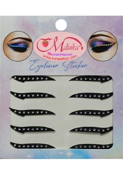 Malinka Kaş Şablonu Şekillendirici 24'lü + Eyeliner Makyaj Seti 10'lu