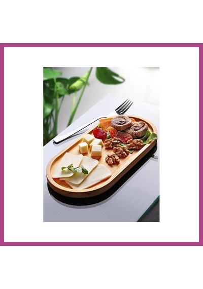 Gees Global Bambu Sunum Tabağı & Yağdanlık Altı Tabağı 26 Cm Gbzs