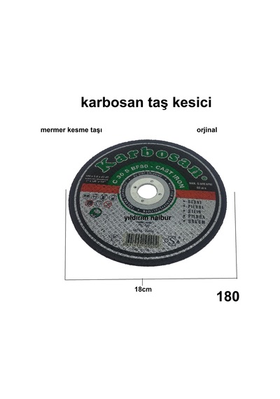 Karbosan 180 Mermer Kesme Taş Kesme Fayans Kesme Yeşil 18