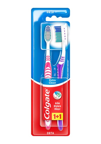 4 Adet Colgate Extra Clean Orta Diş Fırçası