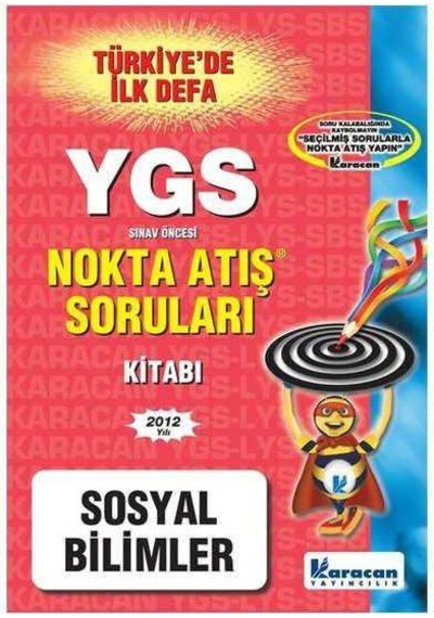 Ygs Sosyal Bilimler Nokta Atış Karacan Yayınları Karacan Açıköğretim Yayınları