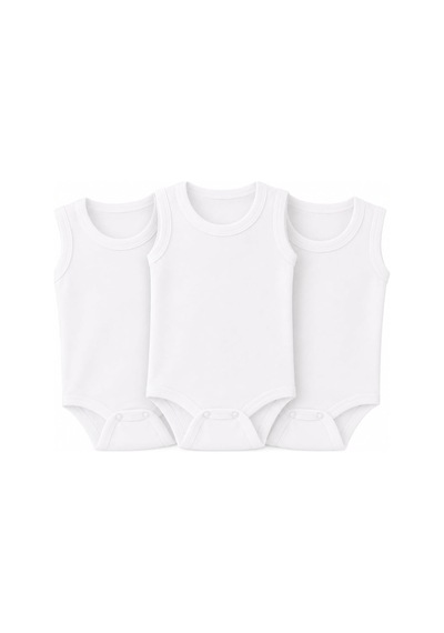 Ayağıma Getir 3'lü Bebek Atlet Body Zıbın Çıtçıtlı 100% Pamuk Çok Renkli