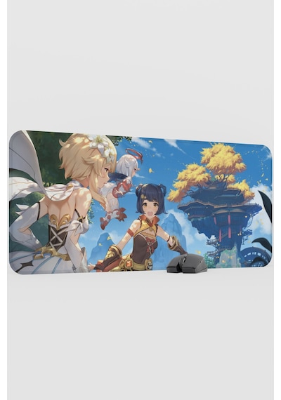 Xiangling Genshin Impact Anime Oyuncu V4 - 90x40 Xxl Gaming Mouse Pad Fare Altlığı