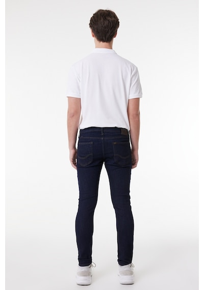 Lee Malone Skinny Fit Dar Kesim Normal Bel Koyu Mavi Esnek Jean Kot Pantolon L73607536 Mavi