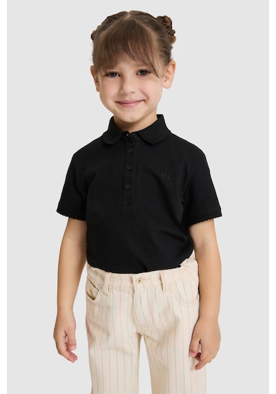 U.s. Polo Assn. Kız Çocuk Siyah Tişört Basic 50328218-vr046