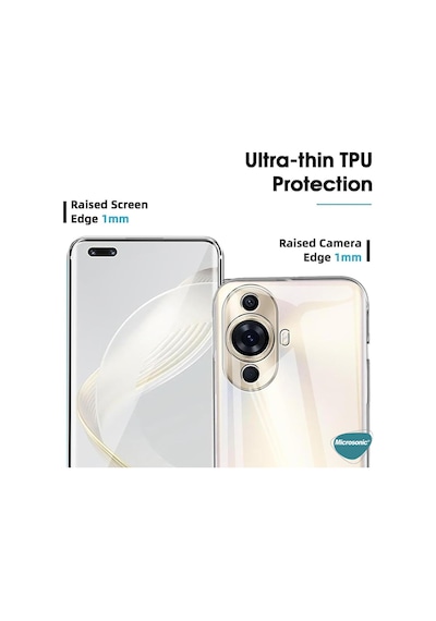 Microsonic Huawei Nova 12s Kılıf Transparent Soft Şeffaf -