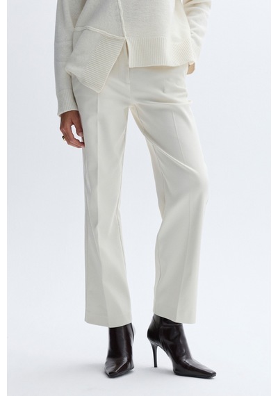 Mudo Kadın Kadın Ekru Cropped Fit Klasik Pantolon 1264430