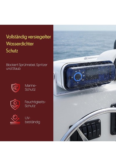 Audıo Inc Plmrcw3 Üniversal Deniz Stereo Tam Gövde Gövde Gövde Beyaz
