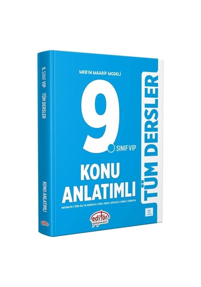 9. Sınıf Tüm Dersler Konu Anlatımlı Vip Mavi