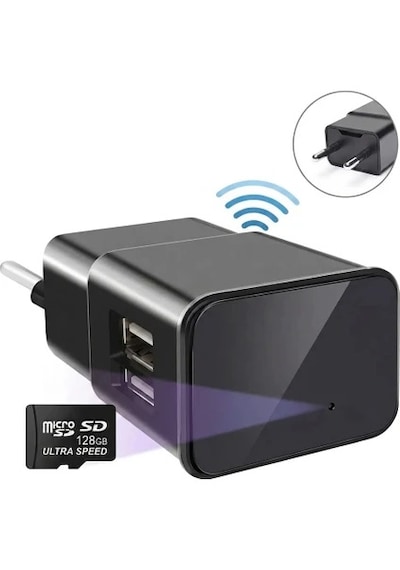 Şarj Adaptörü  Mini Gizli Wifi 1080p Hd Kamera