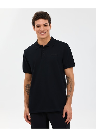 Skechers M Short Sleeve Polo Erkek Siyah Polo Yaka Tshirt S211800-3817