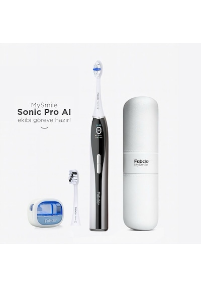 Fabcio Mysmile Sonic Pro Aı Şarjlı Diş Fırçası Beyaz + Diş Mine Bakım Serumu Hediye