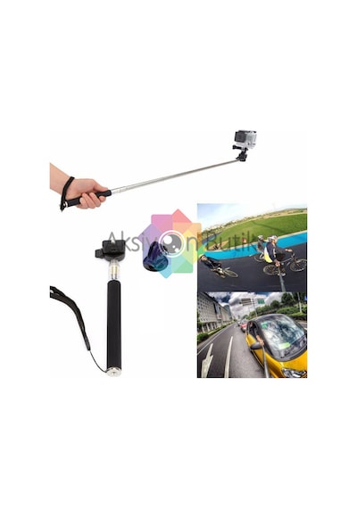 Aksiyon Kamera - Kafa Göğüs Bandı Monopod Seti