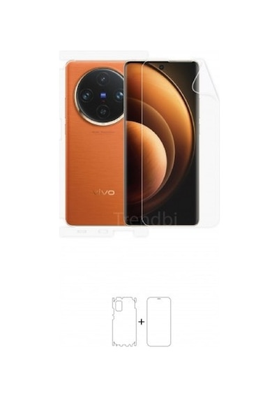 Vivo X100 Pro Ön, Arka Ve Yan 360 Derece Tam Kaplama Poliüretan Film