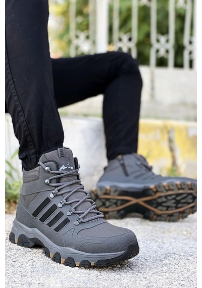 Big King Füme Çizgili Kauçuk Unisex Trekking Bot (508855835)