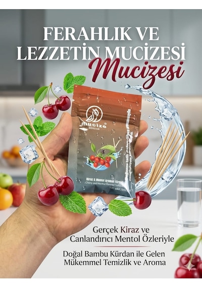 Mucize Aromalı Kürdan 3"lü Doypak Set Kiraz-mentol/portakal-tarçın/şeftali-buzlu Cay