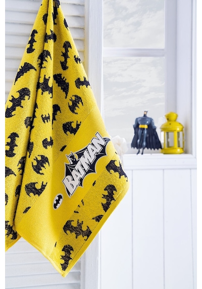 Özdilek Batman Dark Lisanslı Çocuk Havlu Bornoz Seti 5/6 Yaş 43006 Sarı