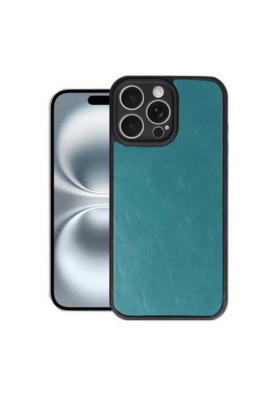 Newface Apple Uyumlu iPhone 16 Pro Max Kılıf Aras Deri Kapak - Açık Yeşil