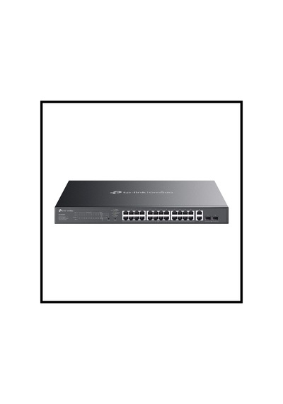 Omada Es228gmp, 28 Port Gigabit, 24 Port Poe+, 2 Port Gigabit Sfp, 384w, Yönetilebilir, Metal Kasa